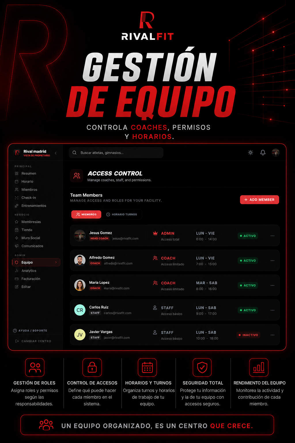 RivalFit Equipo — JGStudio